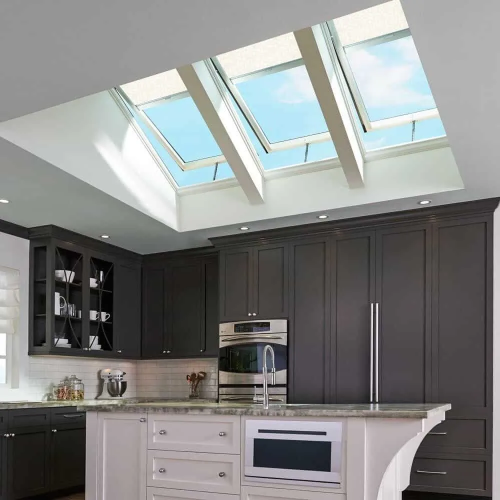 Flush mounted skylight